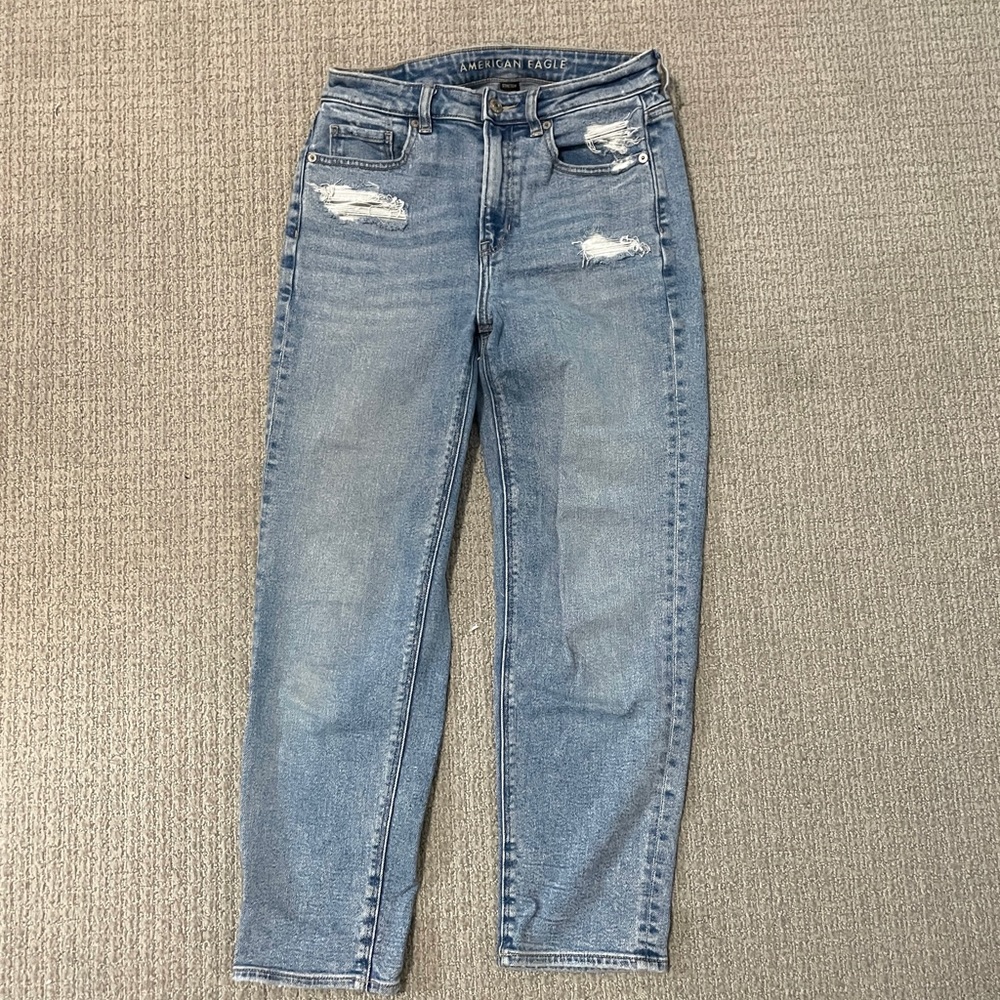American Eagle High Waist Straight Jean - Picture 2 of 2